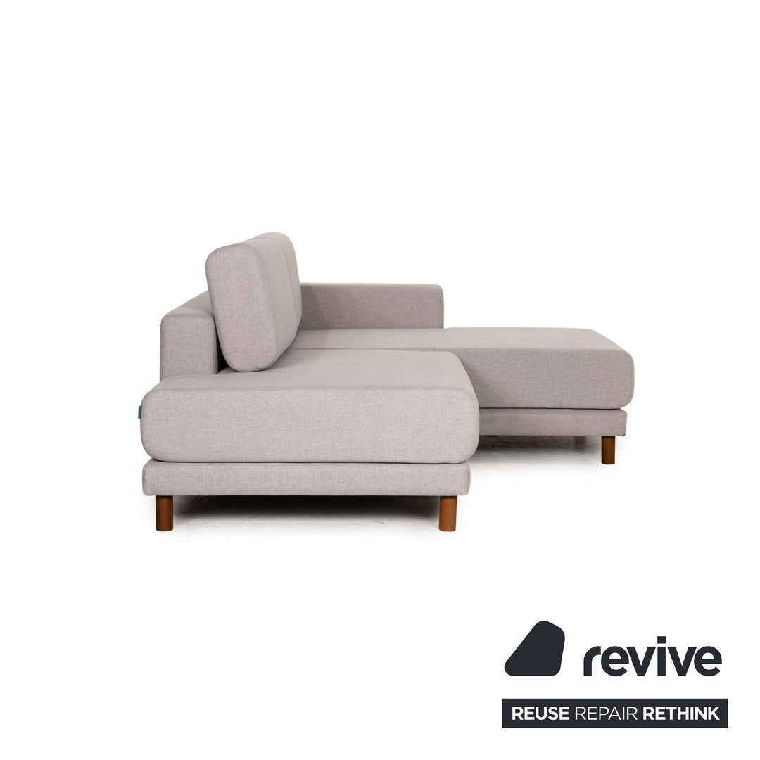 MYCS TYME Fabric Corner Sofa Gray Sofa Couch