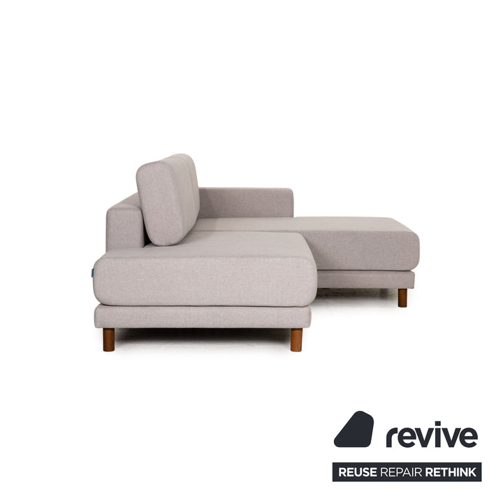 MYCS TYME Fabric Corner Sofa Gray Sofa Couch