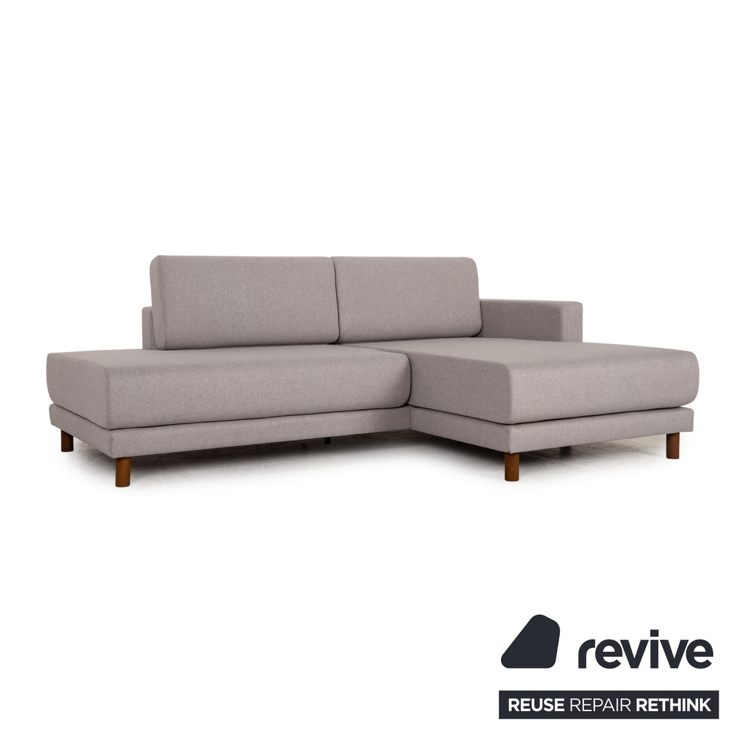 MYCS TYME Fabric Corner Sofa Gray Sofa Couch