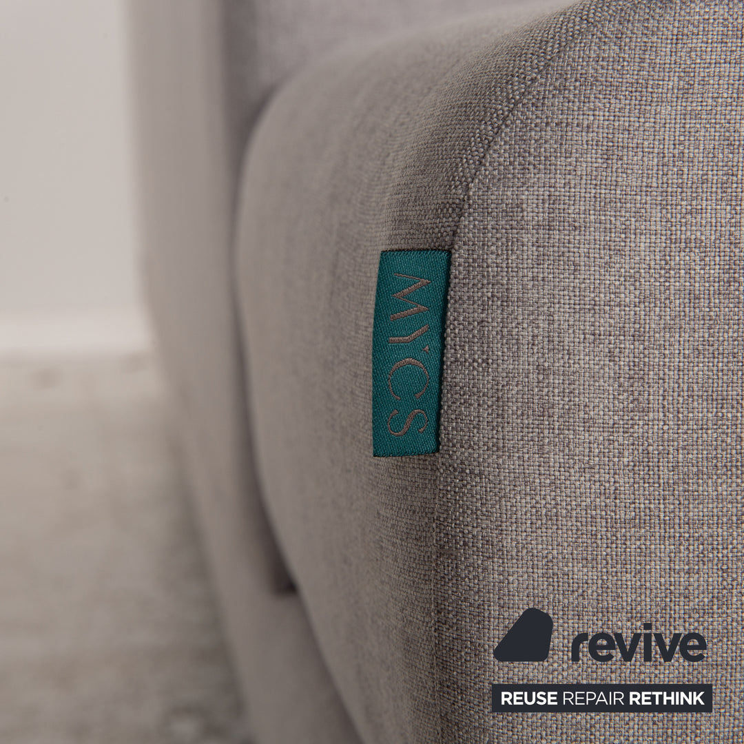 MYCS TYME Fabric Corner Sofa Gray Sofa Couch