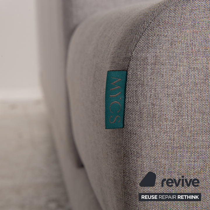 MYCS TYME Fabric Corner Sofa Gray Sofa Couch