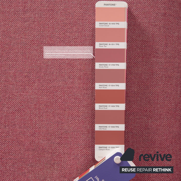 MYCS TYME Fabric Corner Sofa Pink Sofa Couch Chaise Longue Left