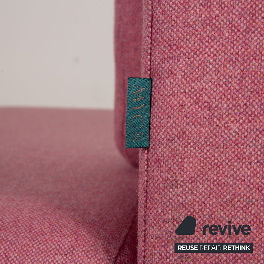 MYCS TYME Fabric Corner Sofa Pink Sofa Couch Chaise Longue Left