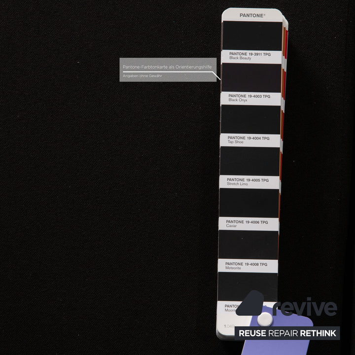MYCS TYME Canapé d'angle en tissu Canapé noir