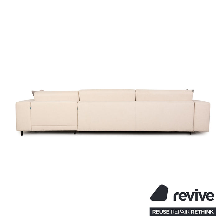 MYCS TYME fabric five seater cream sofa couch