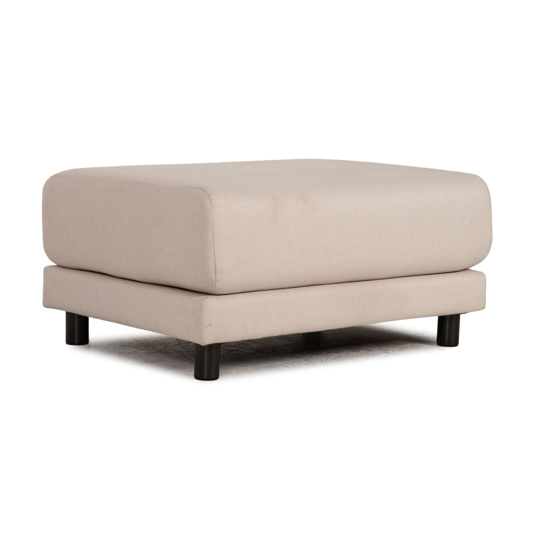 MYCS TYME fabric pouf cream beige