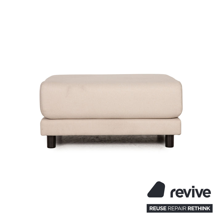 MYCS TYME fabric pouf cream beige