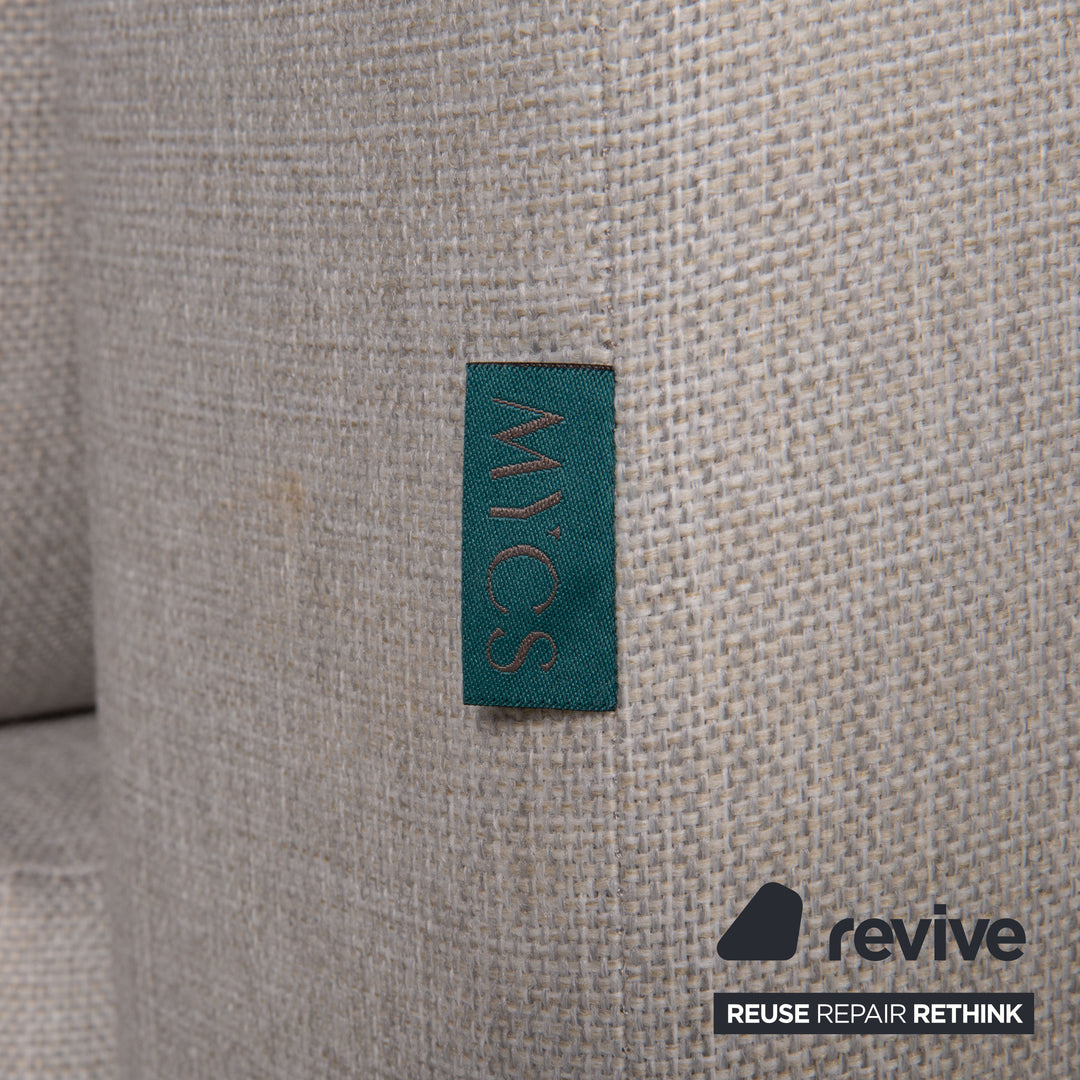 MYCS TYME Canapé en Tissu Canapé d'angle Gris