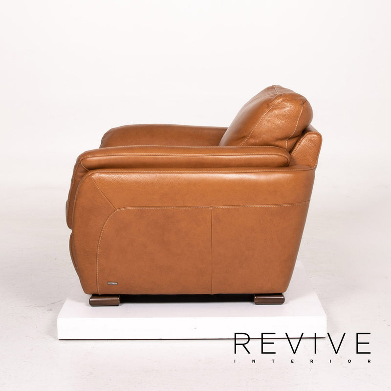 Natuzzi Editions Sessel Cognac Leder 2. Hand Revive.de