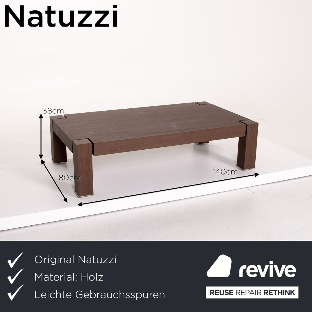 Natuzzi Holz Couchtisch Braun Tisch #14241