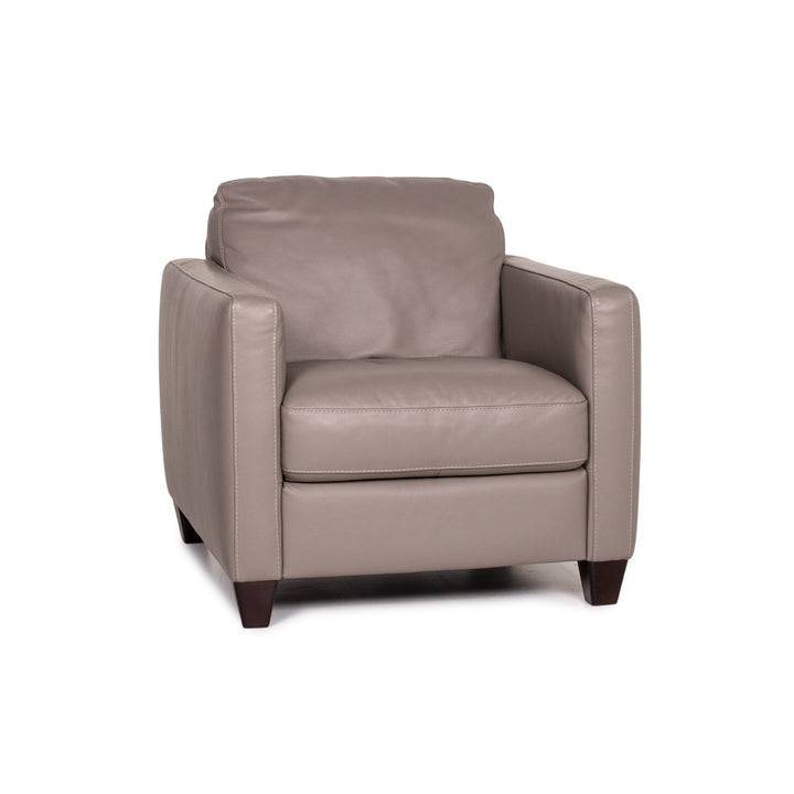 Natuzzi Leather Armchair Gray #15182