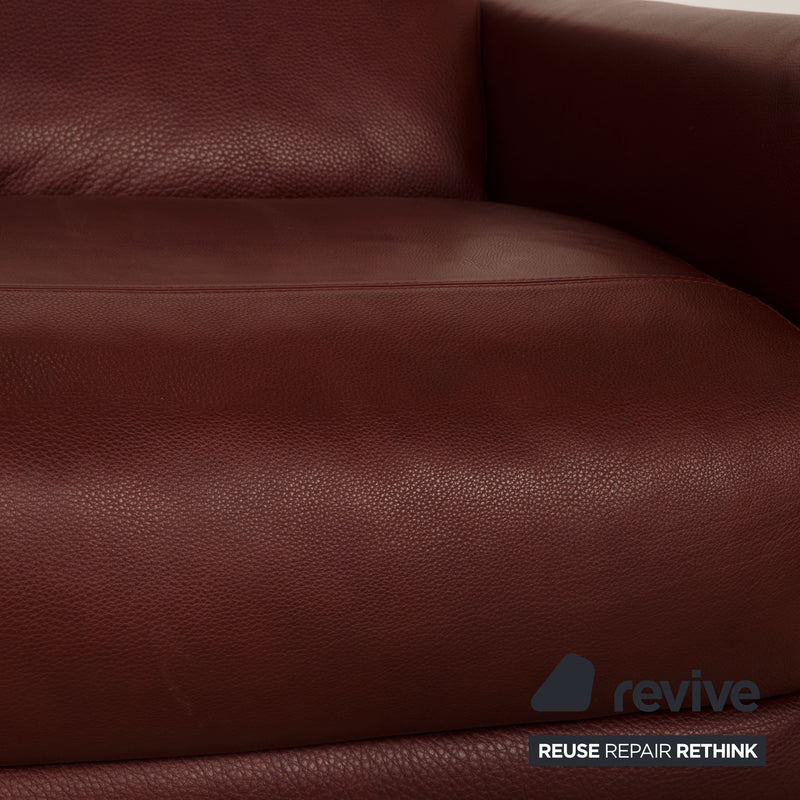 Natuzzi Leder Sessel Rot