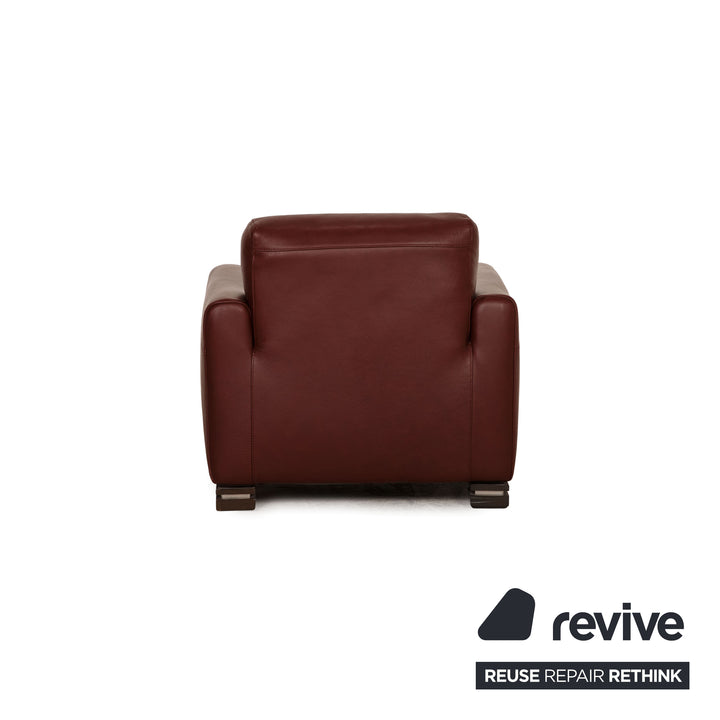 Natuzzi Leder Sessel Rot