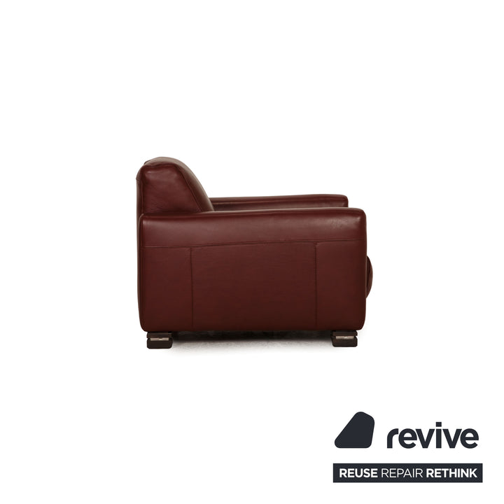 Natuzzi Leder Sessel Rot