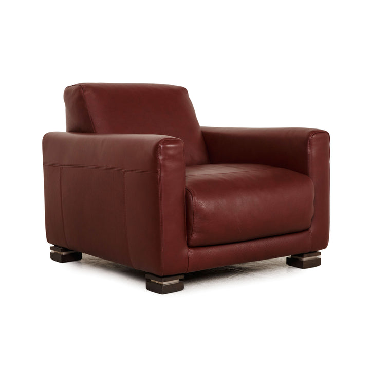 Natuzzi Leder Sessel Rot