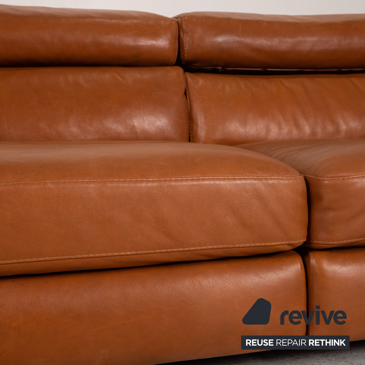 Natuzzi Siena Leder Sofa Braun Zweisitzer Couch Funktion