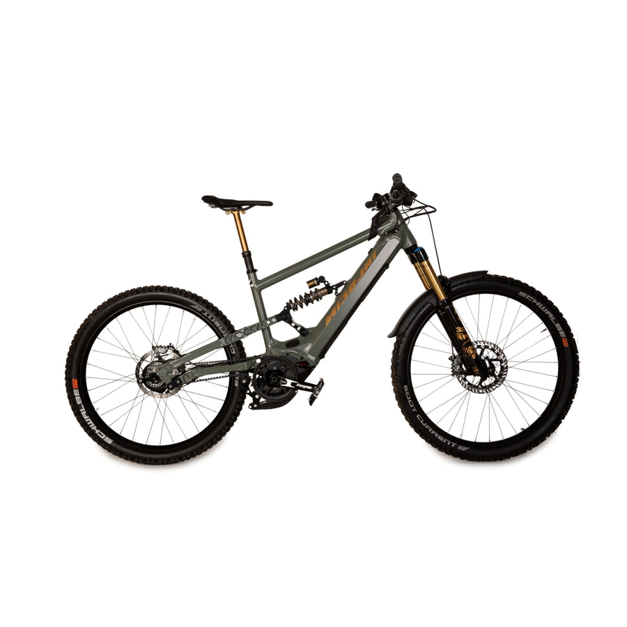 Nicolai Eboxx GT1 E14 2021 carbon e-mountain bike green gray RG S bicycle fully