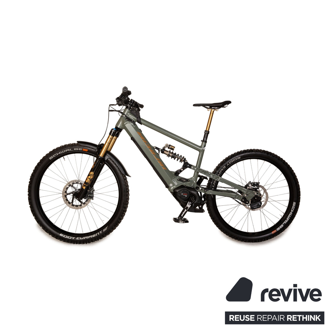 Nicolai Eboxx GT1 E14 2021 carbon e-mountain bike green gray RG S bicycle fully