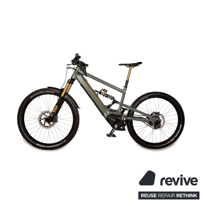 Nicolai Eboxx GT1 E14 2021 carbon e-mountain bike green gray RG S bicycle fully