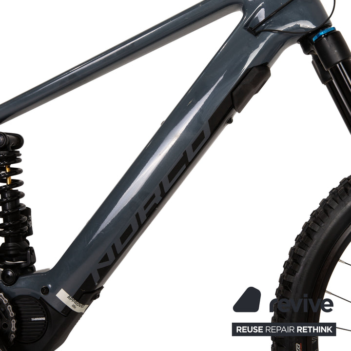 Norco Range VLT C2 2021 Carbon E-Mountainbike Grau Blau RG XL Fahrrad Fully