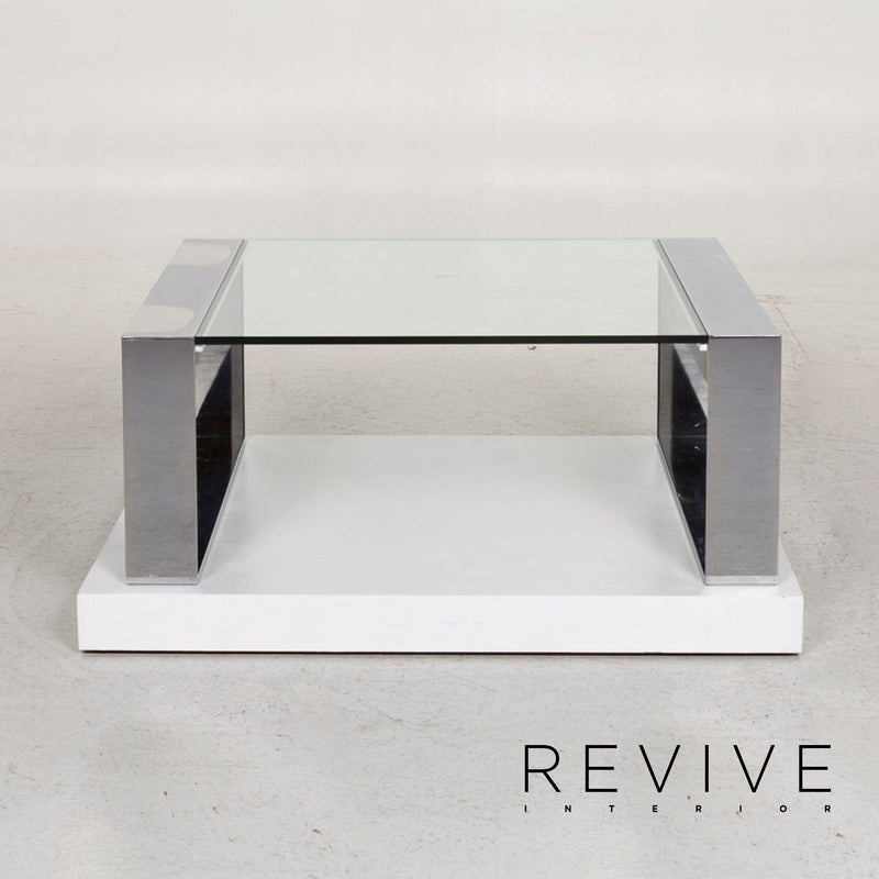 orsenigo Ring Glas Couchtisch Metall 