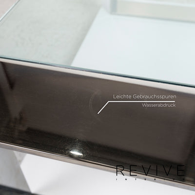 orsenigo Ring Glas Couchtisch Metall #13186