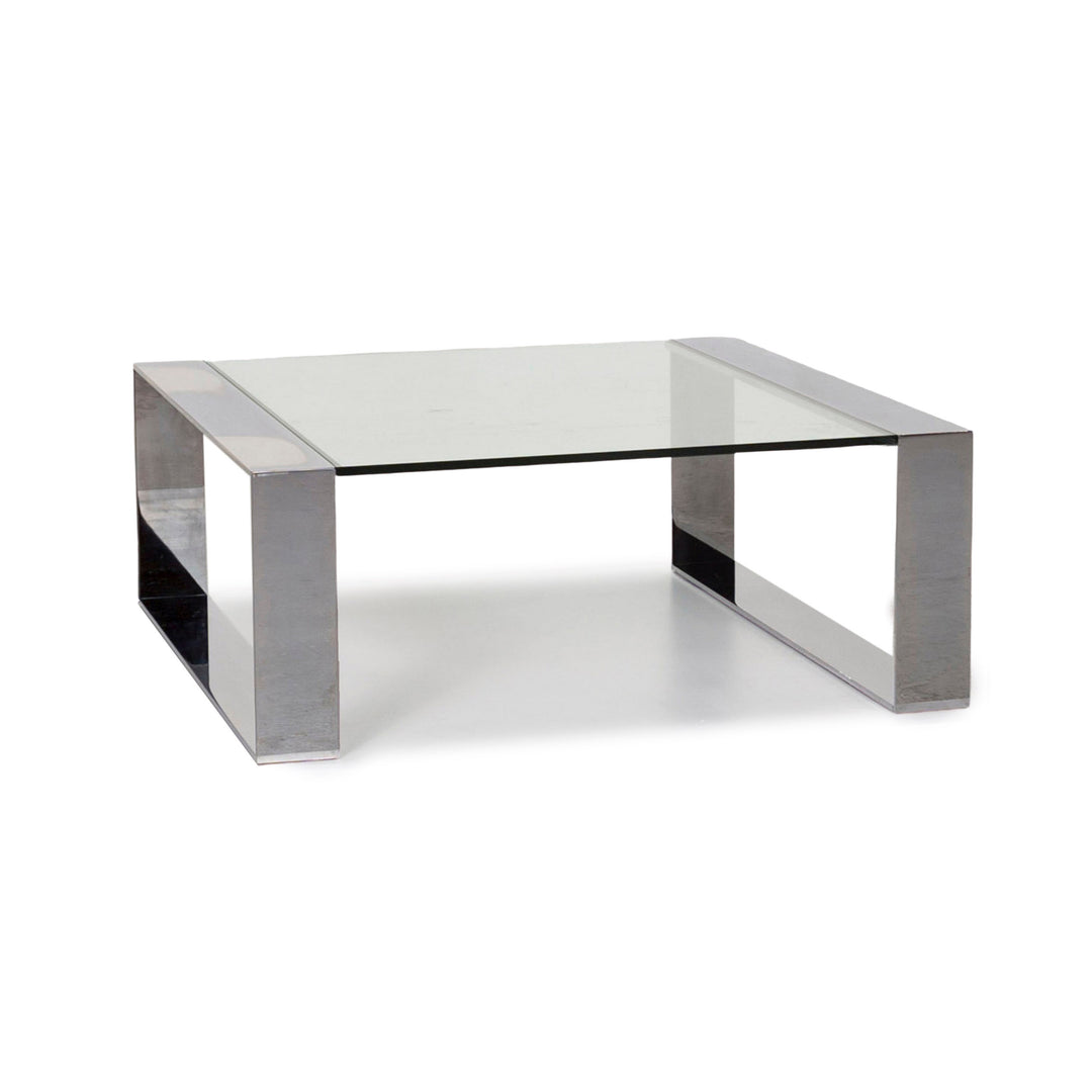 orsenigo ring glass coffee table metal #13186