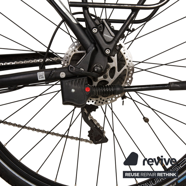 PEGASUS Premio E10 500 2017 Aluminium E-trekking-Bike Schwarz Weiß RH 53 Fahrrad