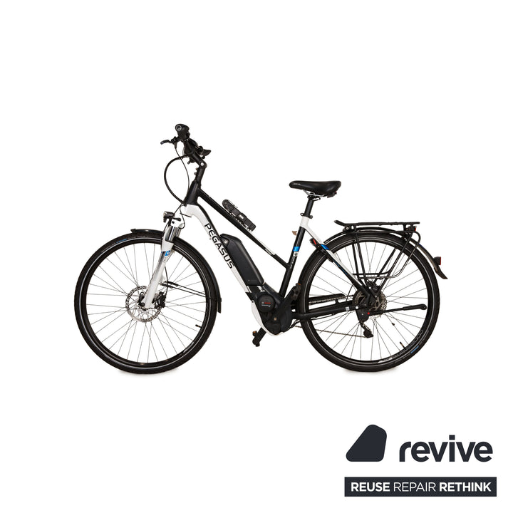PEGASUS Premio E10 500 2017 Aluminium E-trekking-Bike Schwarz Weiß RH 53 Fahrrad