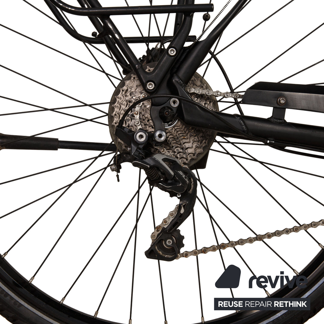 PEGASUS Premio E10 500 2017 Aluminium E-trekking-Bike Schwarz Weiß RH 53 Fahrrad