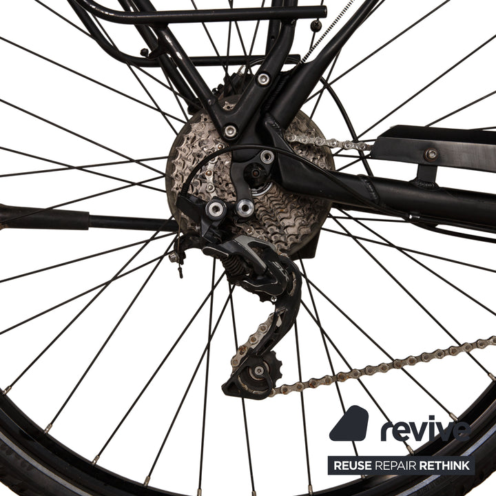 PEGASUS Premio E10 500 2017 Aluminium E-trekking-Bike Schwarz Weiß RH 53 Fahrrad