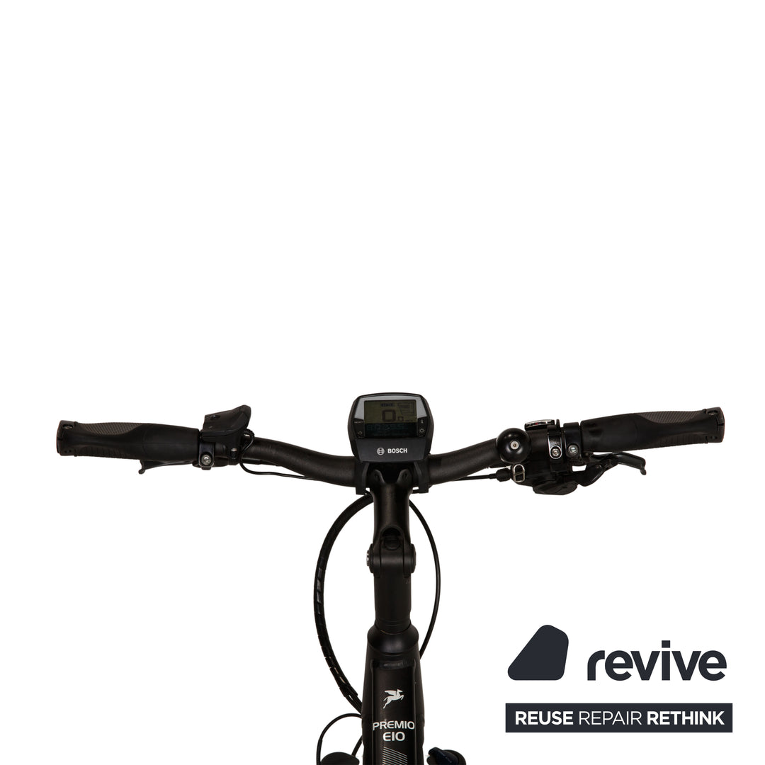 PEGASUS Premio E10 500 2017 Aluminium E-trekking-Bike Schwarz Weiß RH 53 Fahrrad