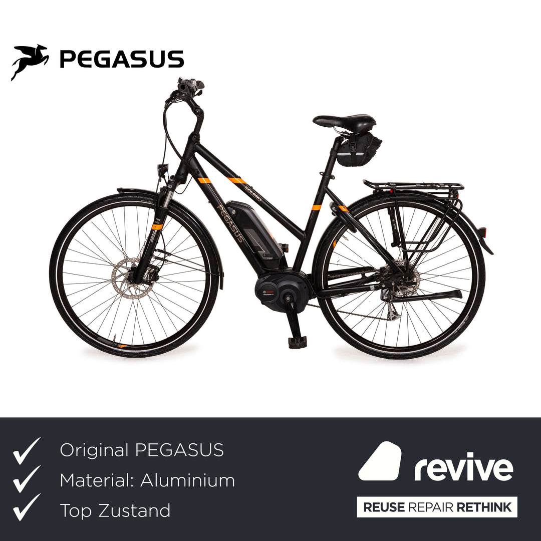 fahrradständer pegasus solero e8 PEGASUS E-Trekking Bike SOLERO E8 2017 Schwarz Aluminium - 2. Hand
