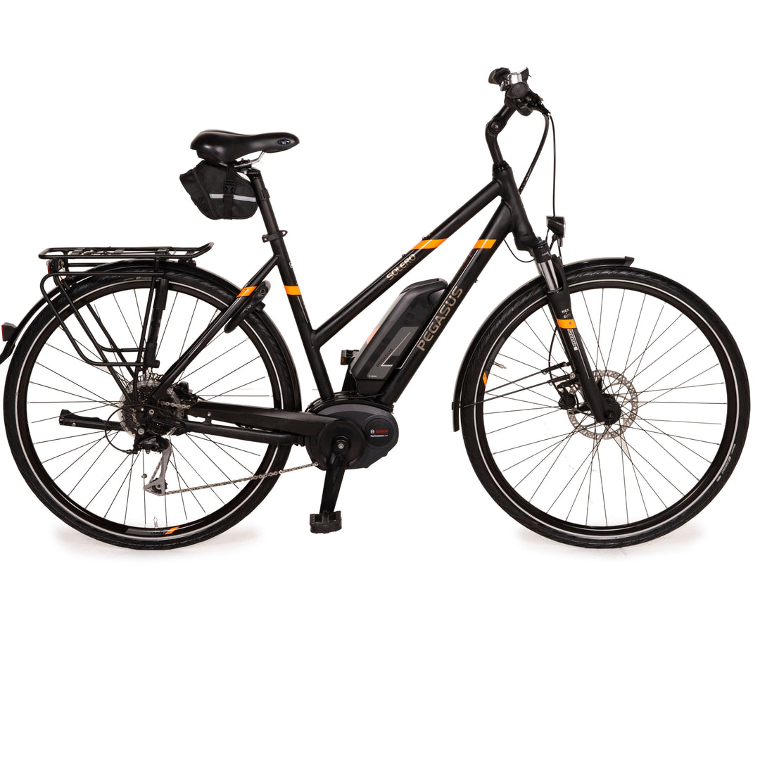 fahrradständer pegasus solero e8 PEGASUS E-Trekking Bike SOLERO E8 2017 Schwarz Aluminium - 2. Hand