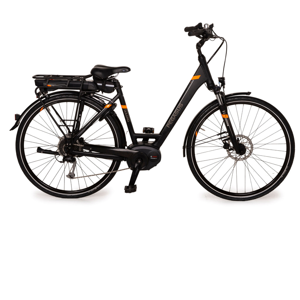 pegasus herrenrad trekkingrad 28 zoll fahrrad solero alu light PEGASUS E-Trekking Bike SOLERO E8 2017 Schwarz Aluminium - 2. Hand