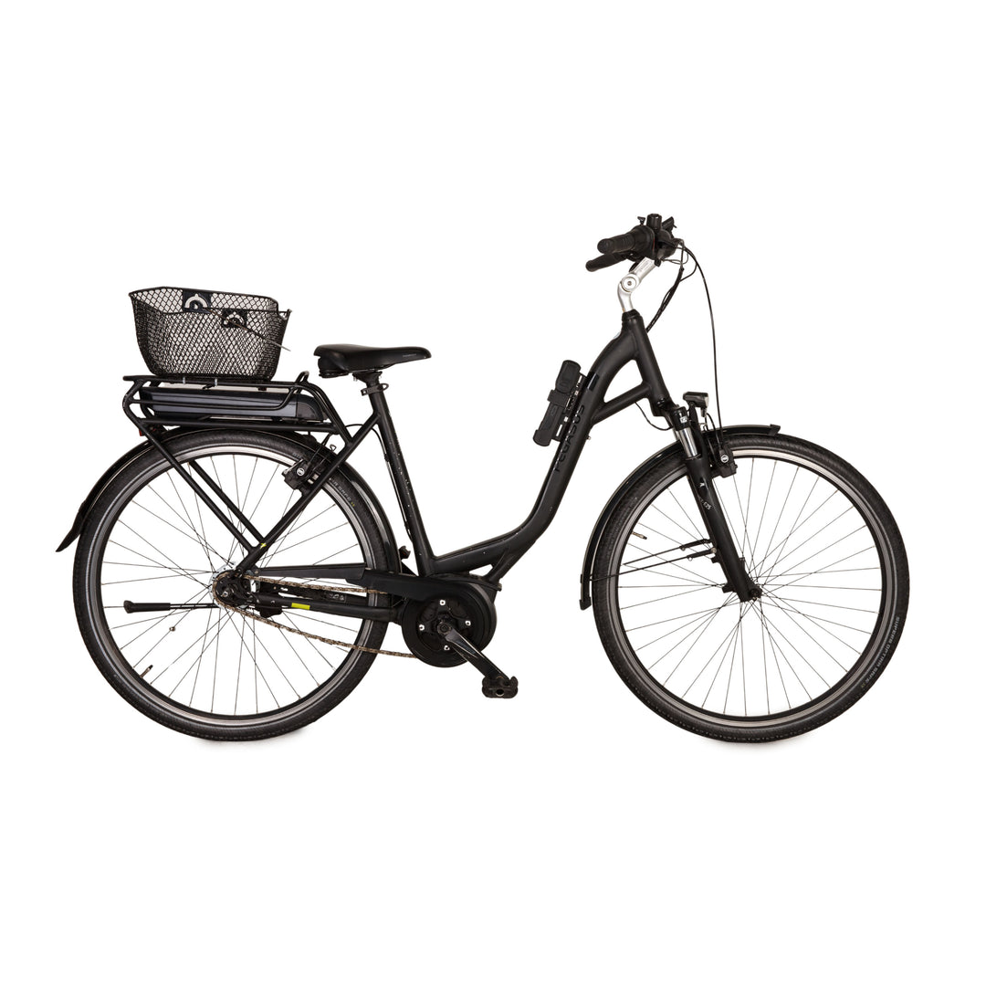 fahrrad pegasus hersteller PEGASUS E-City Bike SOLERO E8F PLUS 500 2021 Schwarz Aluminium - 2. Hand