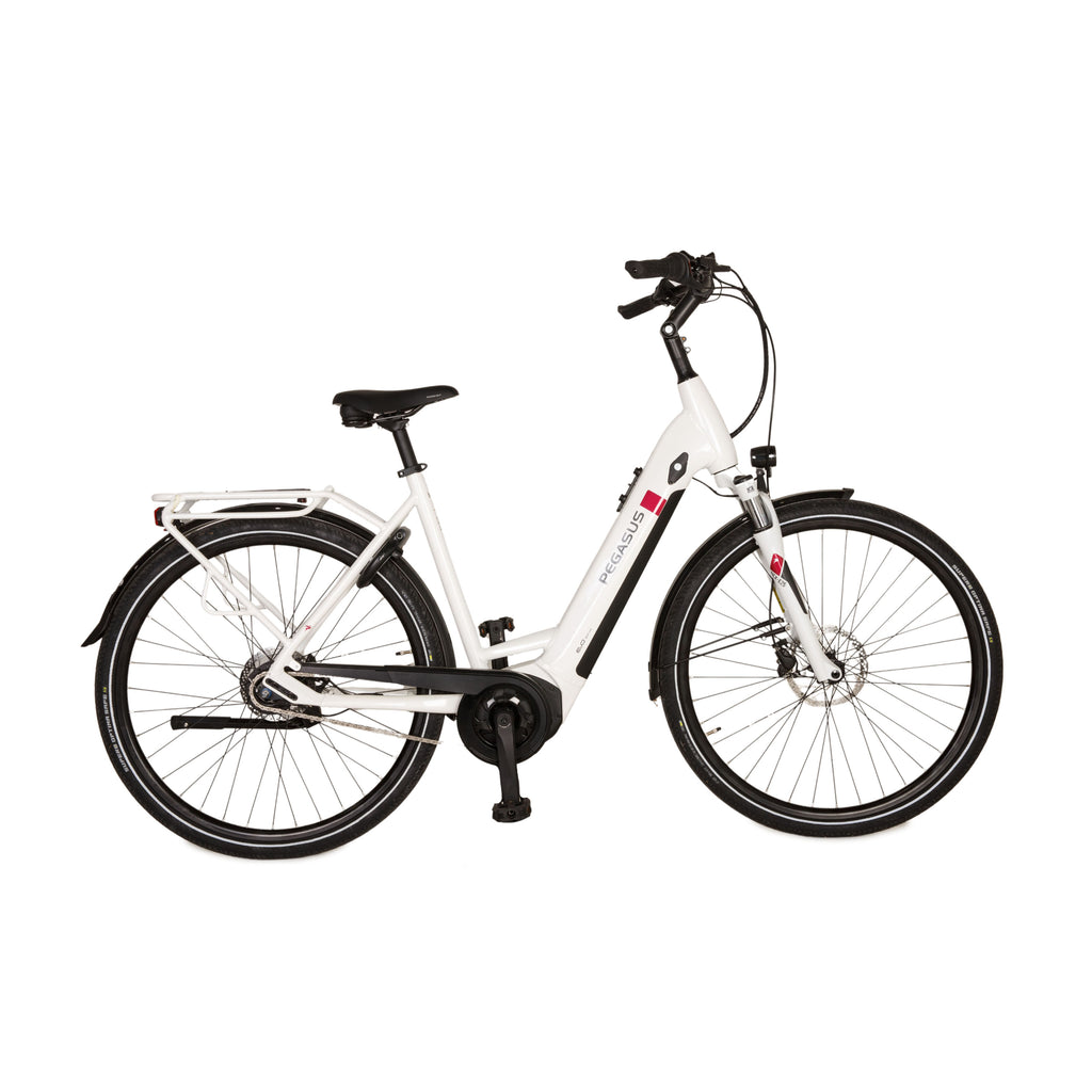 Pegasus Solero Evo 8F 2021 E-City Bike Weiß RH 55 Aluminium Fahrrad