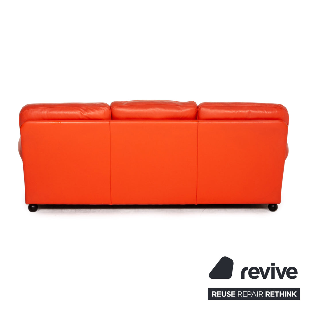 Poltrona Frau Dream On Leather Sofa Coral Orange Chesterfield Sofa Couch