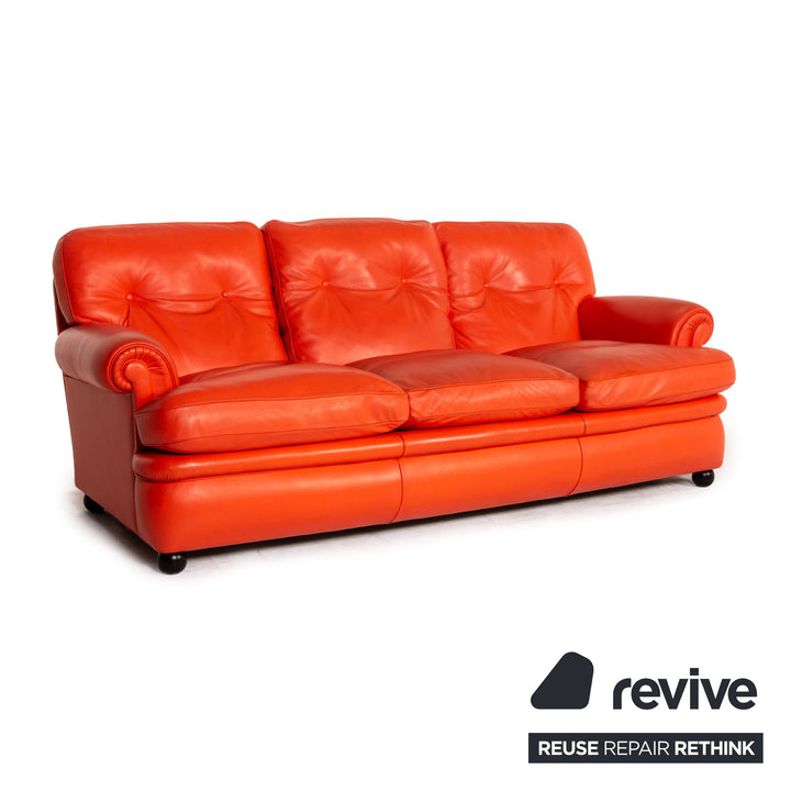 Poltrona Frau Dream On Leder Sofa Korall Orange Chesterfield Sofa Couch