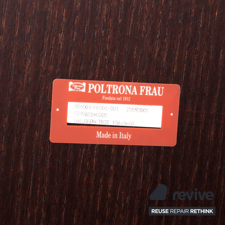 Poltrona Frau Wood Metal Coffee Table Brown #13633