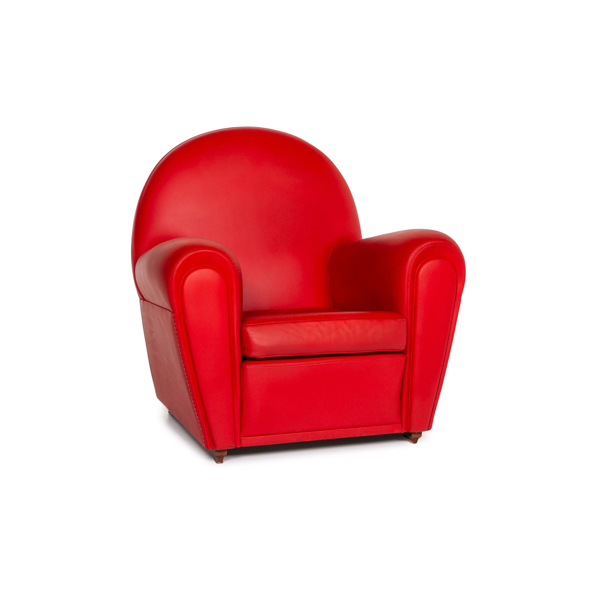 Poltrona Frau Sessel Vanity Fair Rot Leder Hand