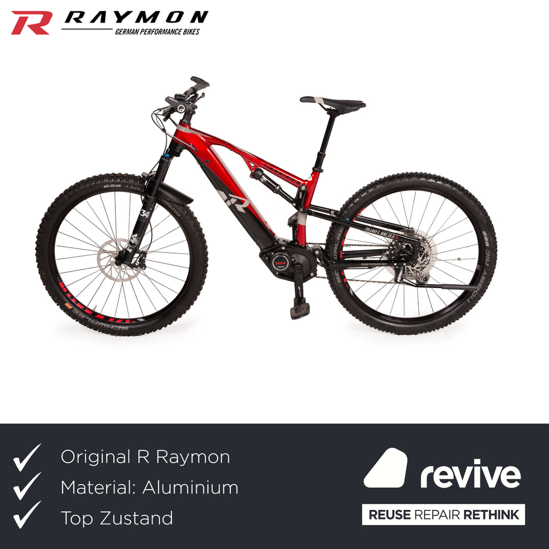 e bike fully rot R Raymon E-Mountainbike FULLRAY E-NINE 10.0 2020 Rot Aluminium - 2. Hand