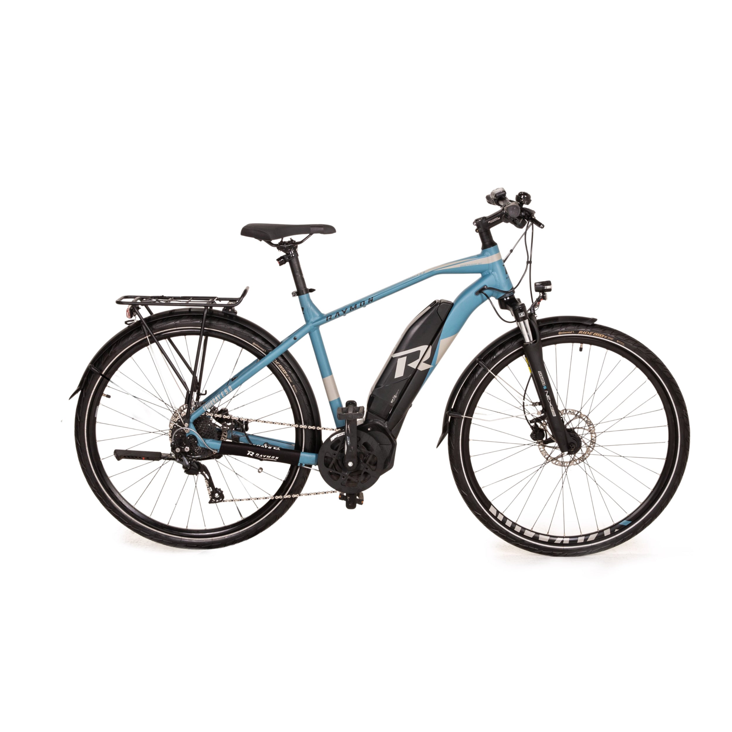 R Raymon Tourray E 5.0 2020 Electric Trekking Bike Blue Bicycle Bike