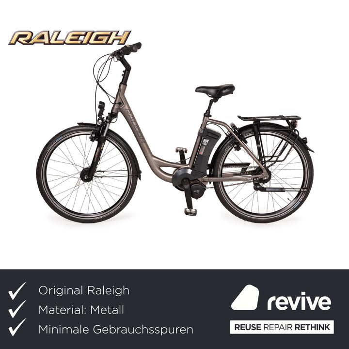 Raleigh Dover Impulse 8 HS 14,5 AH 2015 Metall Fahrrad Grau E-Trekking Bike