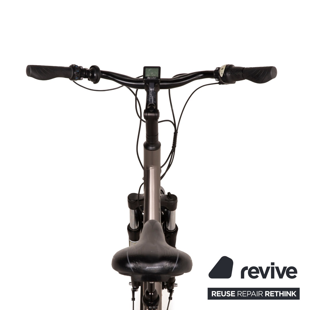 trekkingräder raleigh Raleigh E-Trekking Bike DOVER IMPULSE 8 HS 14,5 AH 2015 Grau Metall - 2. Hand