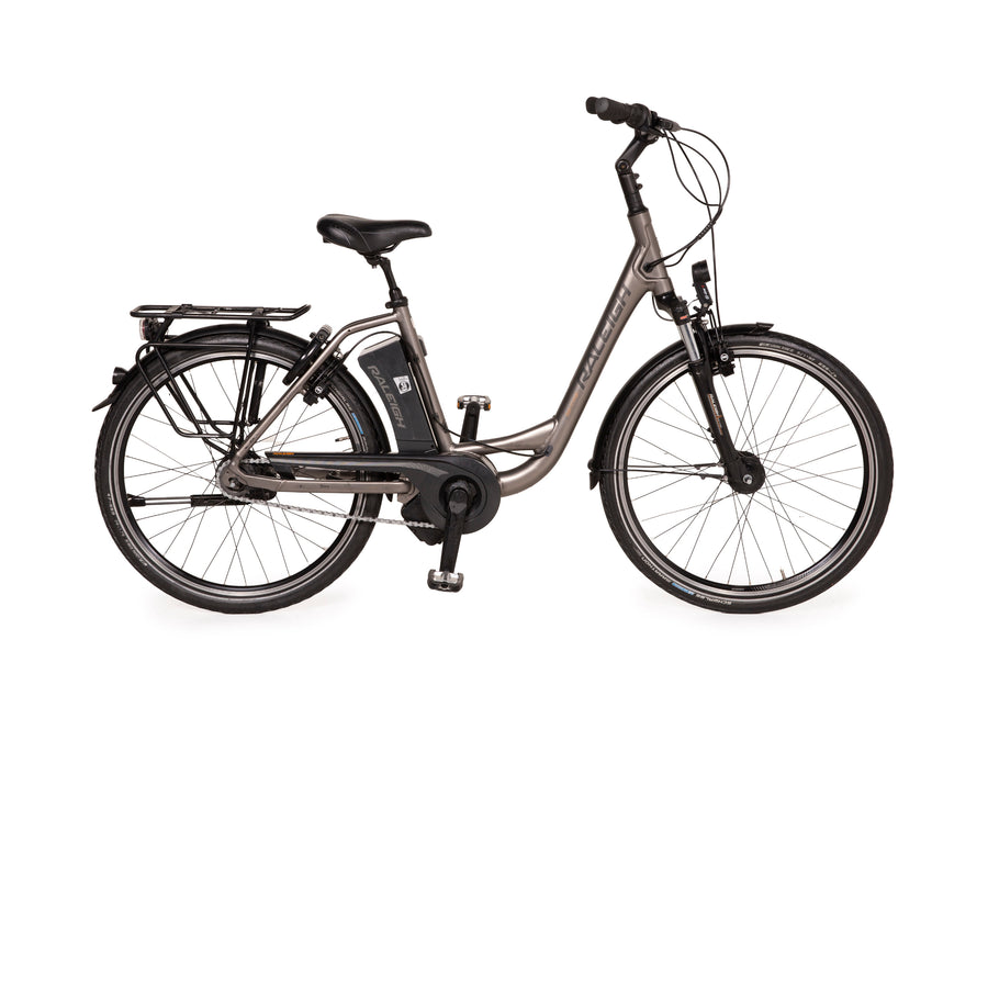 Raleigh Dover Impulse 8 HS 14,5 AH 2015 Metall Fahrrad Grau E-Trekking Bike
