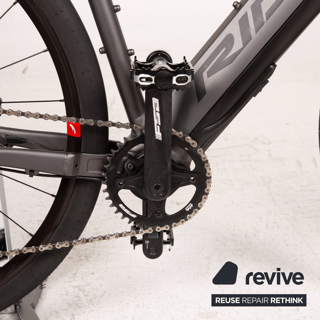 ridley fitnessbike Ridley E-Trekking Bike E-Kanzo XT Flatbar 2018 Grau Aluminium - 2. Hand