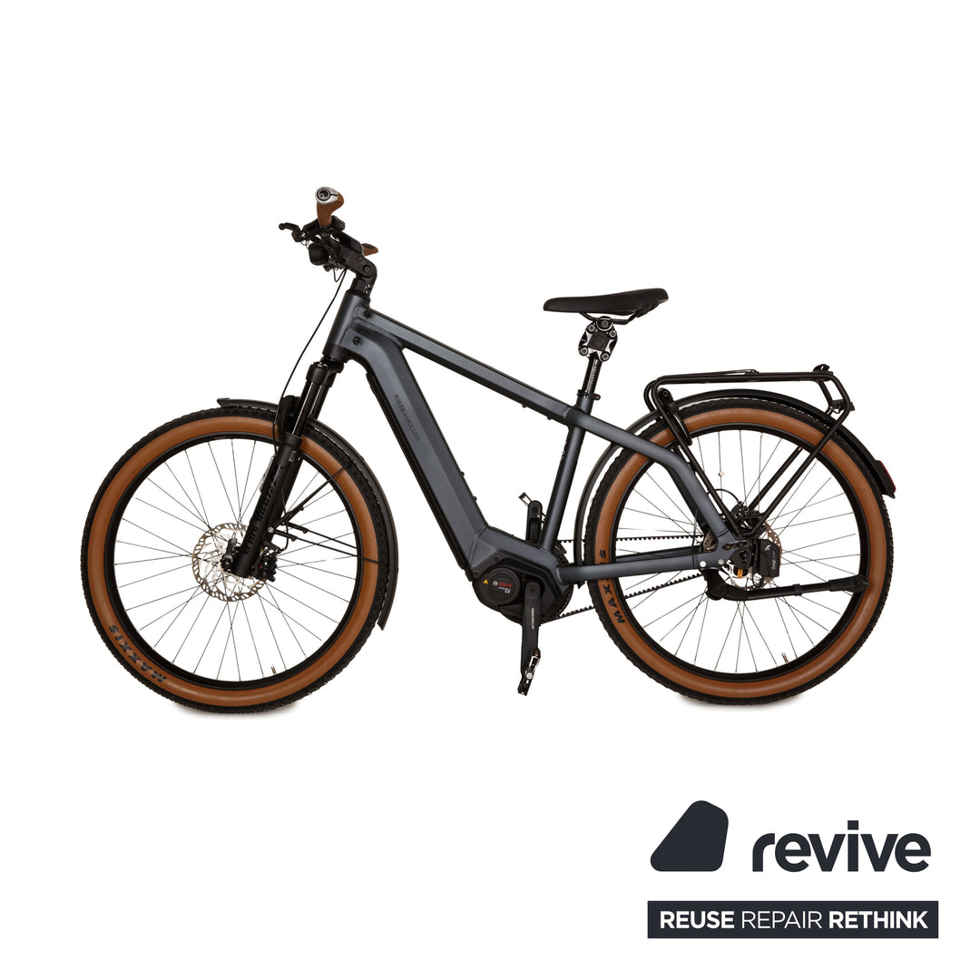 rohloff trekkingräder Riese & Müller E-Trekking Bike CHARGER3 GT ROHLOFF 2022 Grau Aluminium - 2. Hand