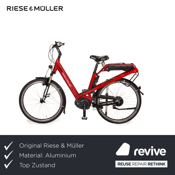 Riese &amp; Müller Culture Nuvinci 2018 E-City Bike Red Pedelec Bicycle