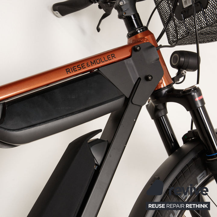 Riese &amp; Müller Delite NuVinci Vario 2017 aluminum e-trekking bike copper RH 49 bicycle